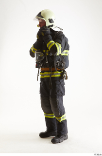 Sam Atkins Fire Fighter with Helmet standing whole body 0002.jpg